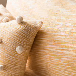 Decorative Throwing   Gofis Home Poms Mustard 555/10