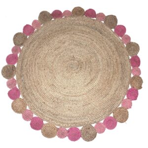 PAVIA PINK ROUND jute