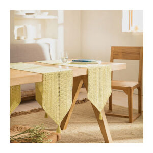 Gofis Home Ράνερ Πλεκτό Chrochet 019 37 Spring Green 32x160εκ.